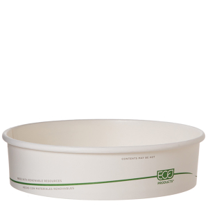 GreenStripe® Renewable & Compostable Squat Food Container - 26oz