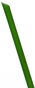 8.5in Green PLA Unwrapped Straw, 10mm diameter (Boba), Angle-cut